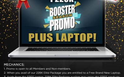 TODAY is also the LAST DAY of our 228K BOOSTER SEASON+LAPTOP!