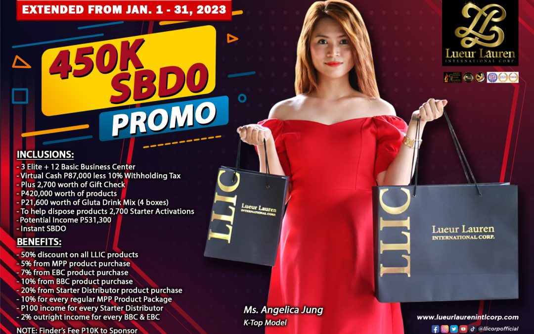 EXTENDED LLIC SPECIAL PROMOS for the month of January 2023!