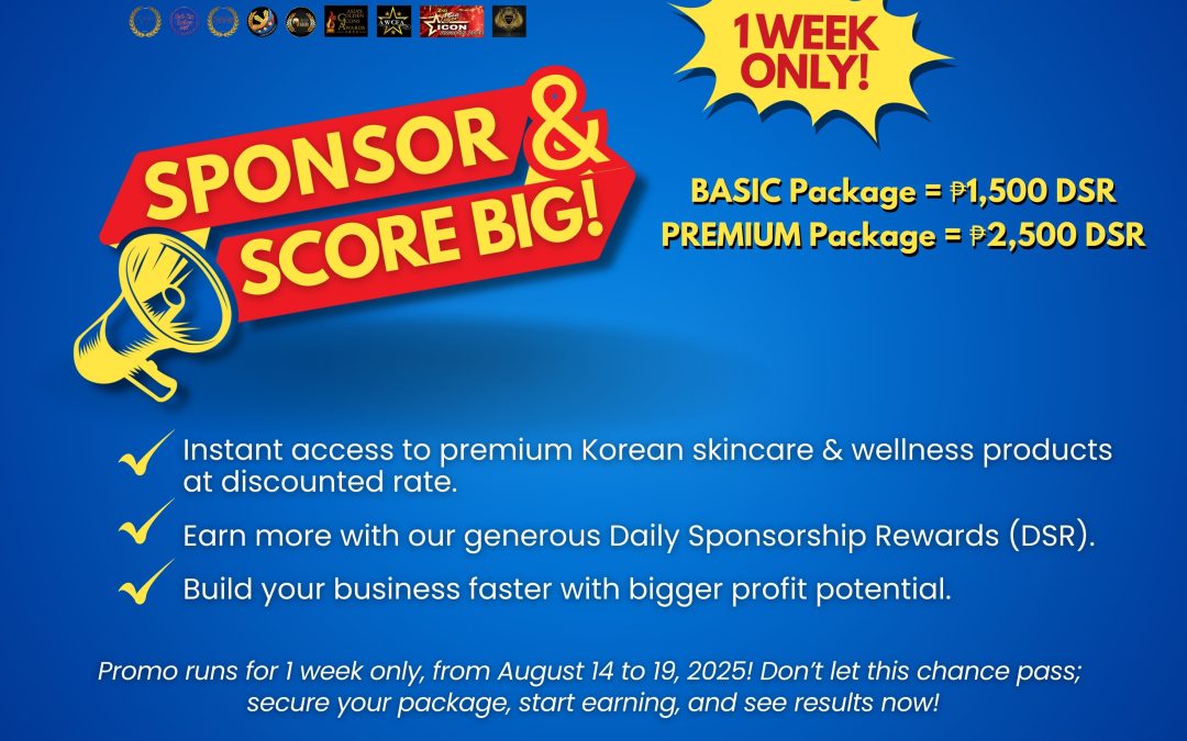 SPONSOR & SCORE BIG! 